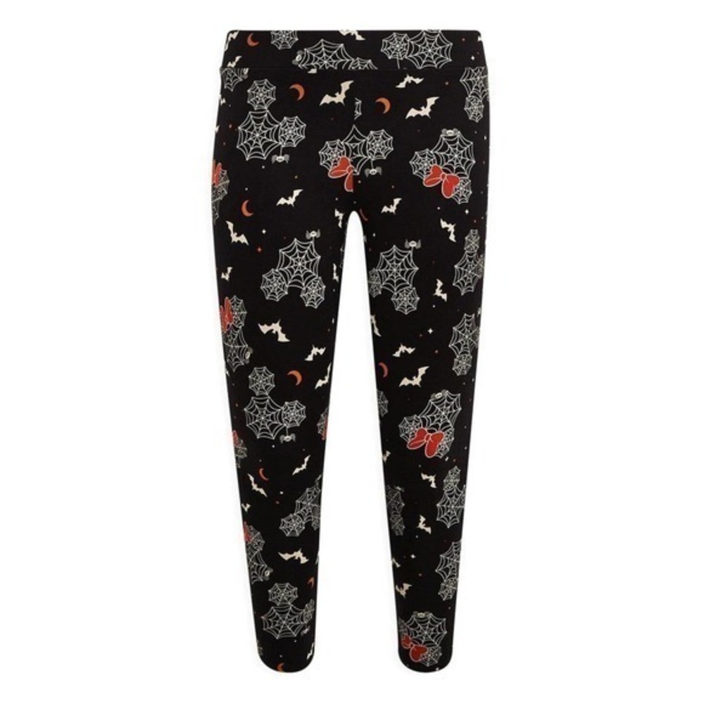 New Torrid 4 (4X 26) Disney Mickey Mouse Spiderweb Bats Halloween Black Leggings